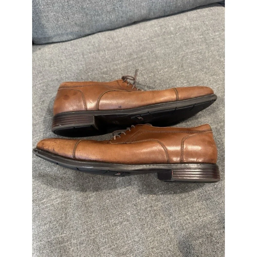 Johnston & Murphy Men's XC4 Branning Waterproof Cap Toe Dress Shoes Brown 12M